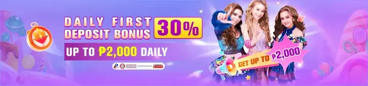 30% Daily First Deposit Bonus